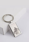 Chaveiro Personalizável Retangular Aço Inoxidável