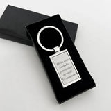 Chaveiro Personalizável Retangular Aço Inoxidável