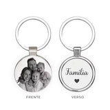 Chaveiro Personalizável Redondo Aço Inoxidável